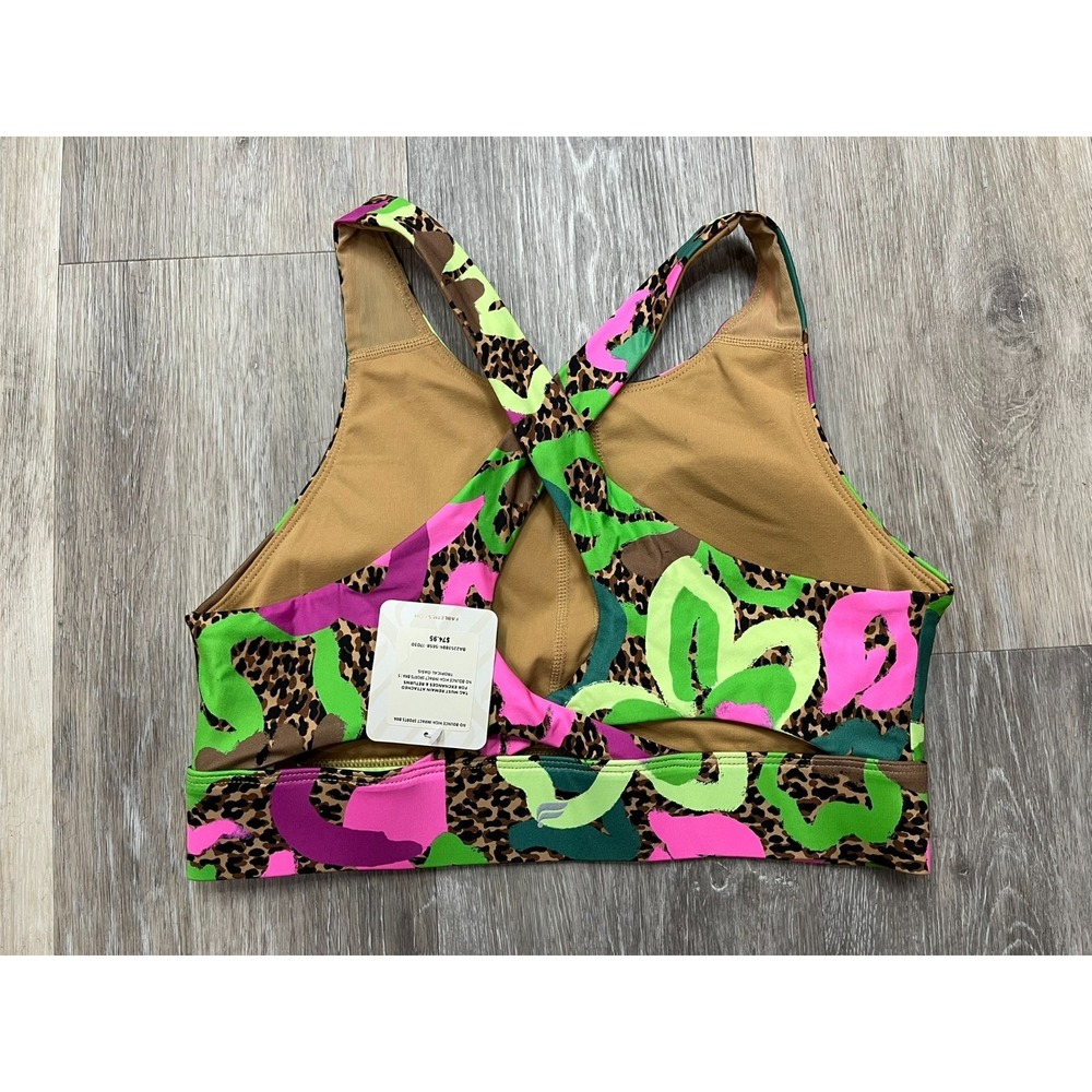 NWT Fabletics Tropical Oasis No-Bounce High Impact Sports Bra Size Small - Picture 3 of 3